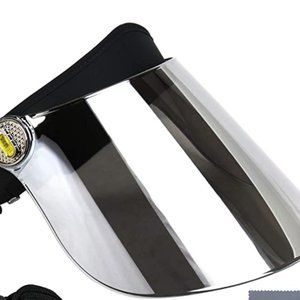 Sun visor reflective face shield